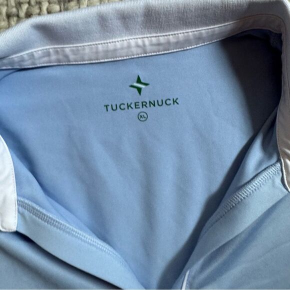 Tuckernuck TNUCK Sport Light Blue Puff Sleeve Caroline Polo XL - Picture 3 of 6